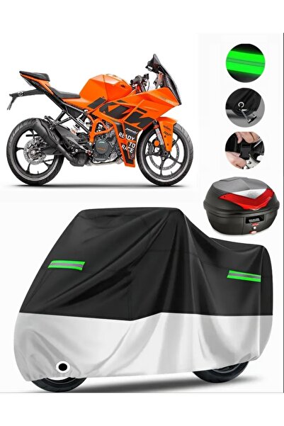 MotoEN Ktm 125 Rc Rear Bag Compatible Premium Motorcycle Tarpaulin (Lock Comp...