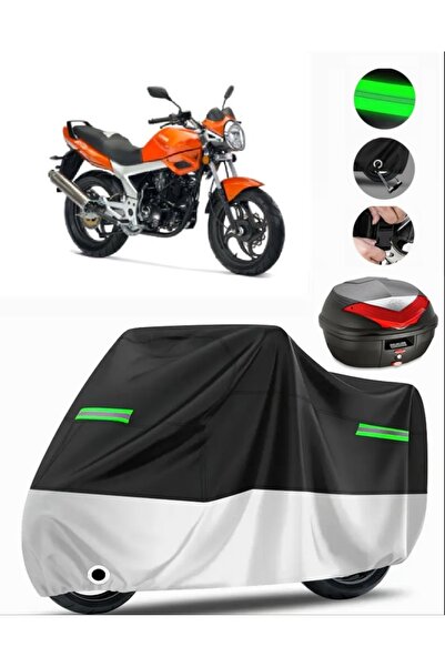 MotoEN Kanuni Gt 170 Rear Bag Compatible Premium Motorcycle Tarpaulin (Lock C...