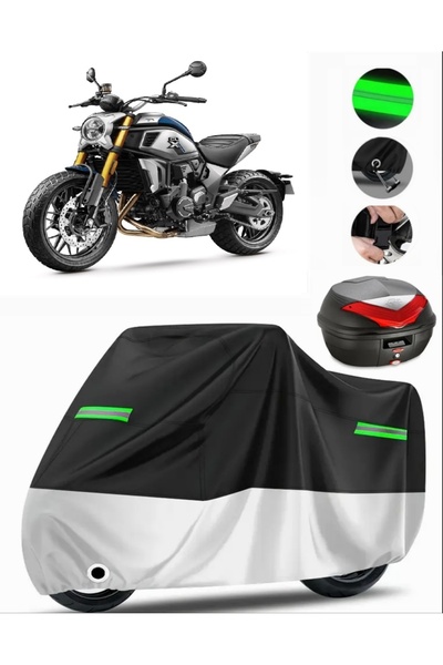 MotoEN Cf Moto 700Cl-X Heritage Rear Case Compatible Premium Motorcycle Tarpa...