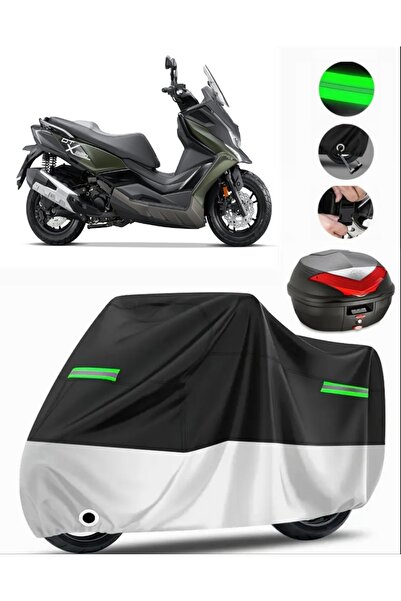 MotoEN غطاء دراجة نارية متوافق مع Kymco DT X360 Premium (متوافق مع القفل) - أ...