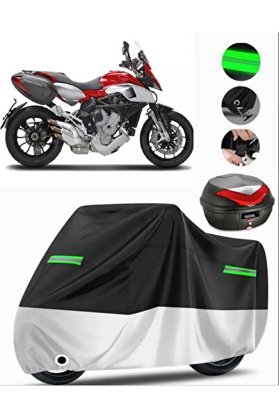 MotoEN غطاء دراجة نارية متوافق مع MV Agusta Stradale 800 Premium (متوافق مع ا...