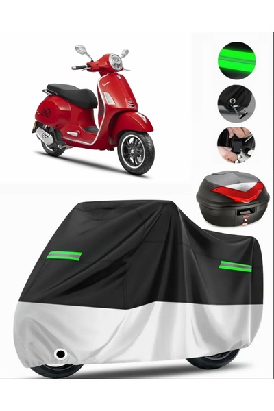 MotoEN غطاء فيسبا GTS 150 ABS متوافق مع القماش المشمع للدراجات النارية (متواف...