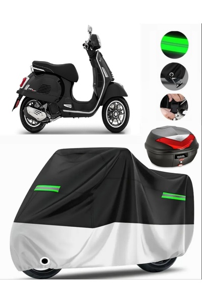 MotoEN حقيبة Vespa GTS 150 الخلفية المتوافقة مع القماش المشمع الممتاز للدراجا...