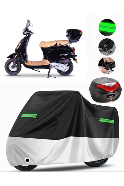 MotoEN غطاء دراجة نارية ممتاز متوافق مع Falcon Cooper 50 (متوافق مع القفل) أس...