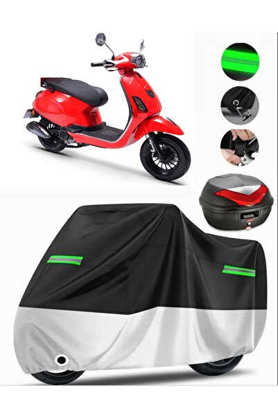 MotoEN Rks Azure 50 Pro Compatible Motorcycle Tarpaulin Premium (Lock Compati...