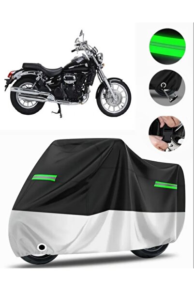 MotoEN Daelim Daystar 250 Rear Bag Compatible Premium Motorcycle Tarpaulin (L...