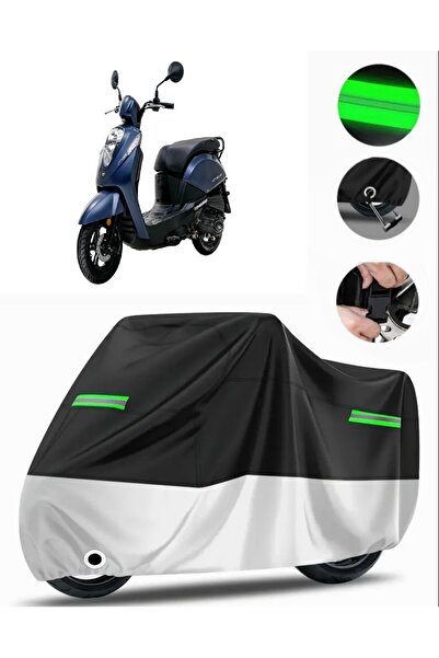 MotoEN حقيبة ظهر Sym Mio 50 متوافقة مع القماش المشمع الفاخر للدراجات النارية ...