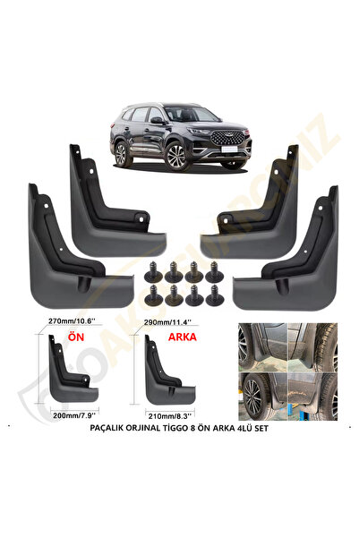 mefsa Chery Tiggo 8 Paçalık Ön Arka Tozluk Set