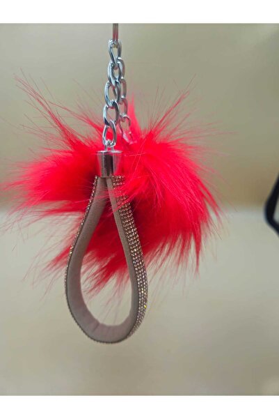 sıcak köşe Breloc cu pene de vulpe din piatră de cămilă și înger roșu