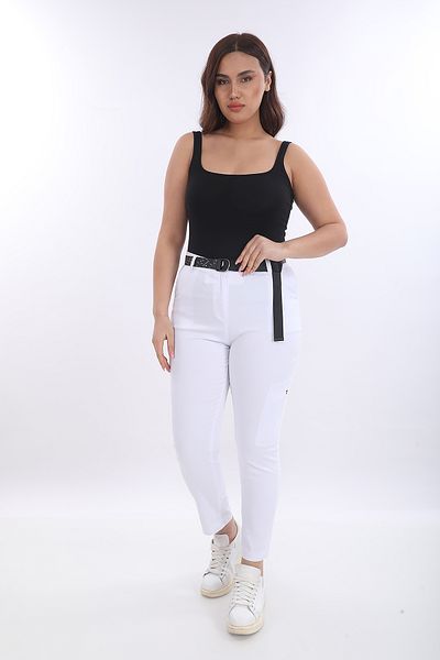 EXİTLİNE Women's Belted Side Pocket Trousers