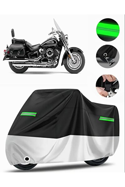MotoEN حقيبة Yamaha XVS 650 Drag Star الخلفية المتوافقة مع القماش المشمع المم...