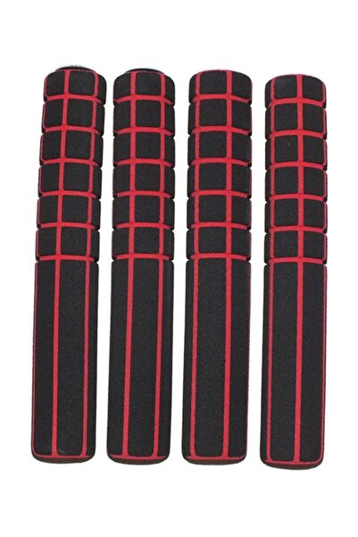 Genel Markalar Bisiklet Gidon Elcik Sünger 4'lü Kırmızı - Siyah