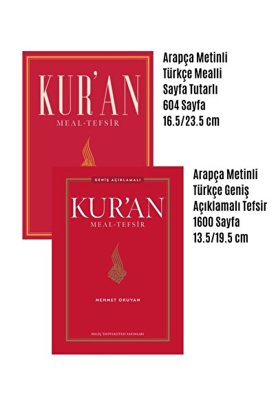 HALİÇ ÜNİVERSİTESİ YAYINLARI Mehmet Okuyan Kuran Meali - Büyük Boy Kuran Meal...
