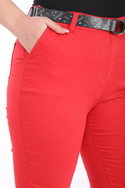 EXİTLİNE Women's Belted Side Pocket Trousers