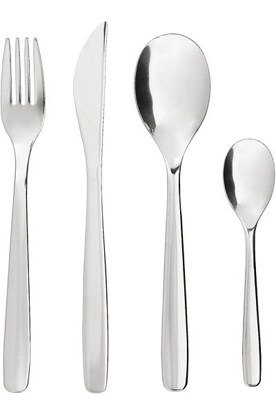COOYA Silverware Cutlery Set, 16 Piece, Superior Quality 18/10 Stainless Steel Mirror Polished