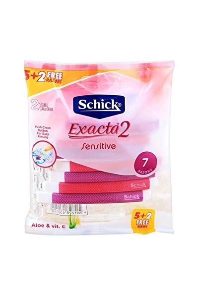 Schick ماكينة حلاقة إكساكتا 2 الحساسة للنساء 5+2