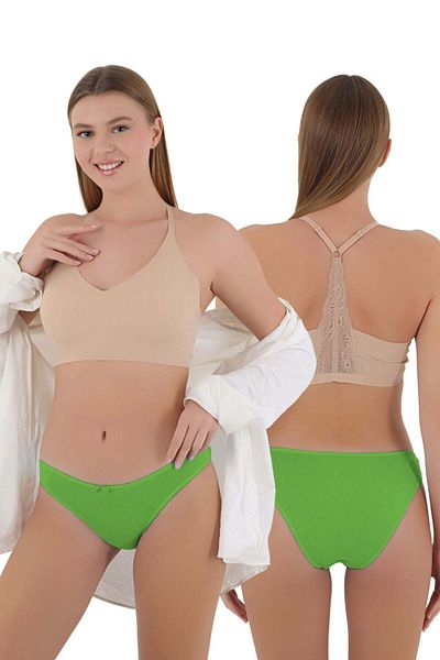 CENNETOĞLU Women's Multicolor Single Panties – Comfort and Elegance Combined!