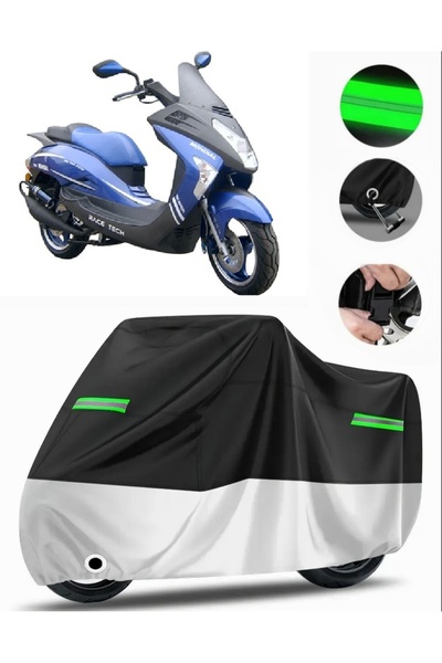 MotoEN Mondial 150 Zc Rear Case Compatible Premium Motorcycle Tarpaulin (Lock...