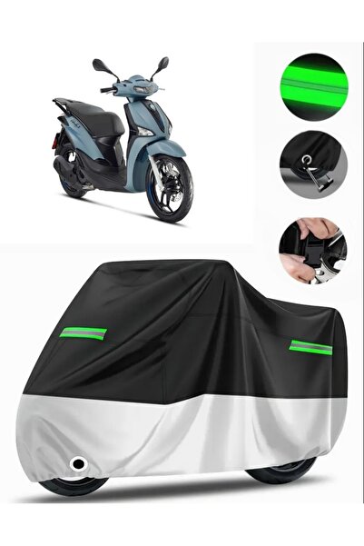 MotoEN Piaggio Liberty 150 Rear Bag Compatible Premium Motorcycle Tarpaulin (...
