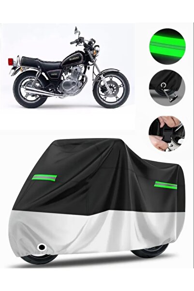 MotoEN سوزوكي GN 250 حقيبة خلفية متوافقة مع القماش المشمع للدراجات النارية (م...