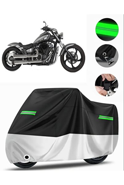 MotoEN Yamaha XVS 1300 A حقيبة خلفية متوافقة مع القماش المشمع للدراجات الناري...