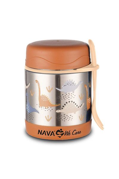 Nava Round stainless steel casserole, Nava We care, Dino Brown, 350ml