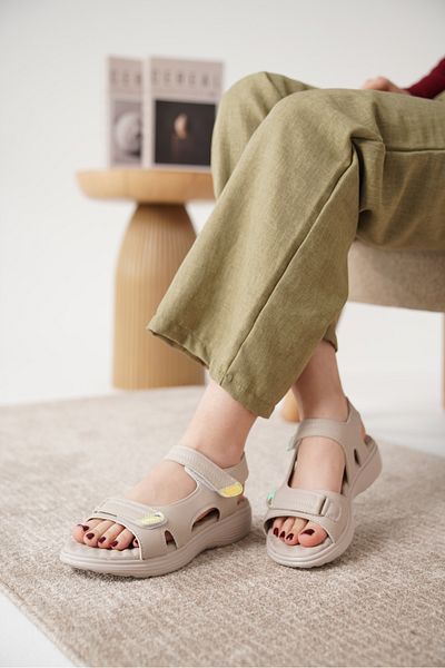 Daxtors D0670 Sandale confortabile cu elastic la spate ortopedice zilnice