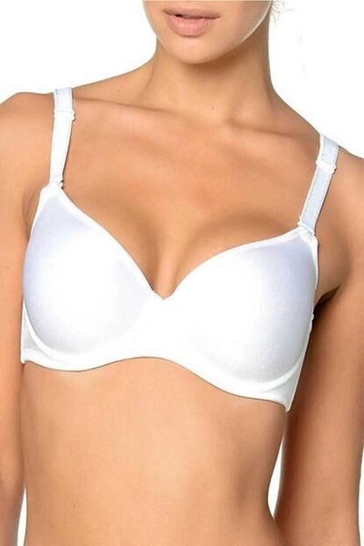 Orkide 8100 Micro White Large Size Gathering Bra