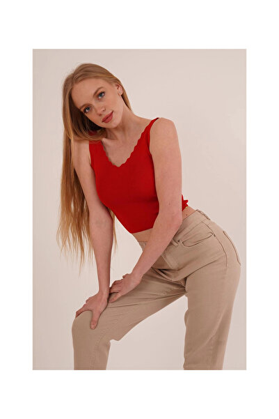 Cotton Mood 23256336 Knitwear Ladder Collar Athlete RED