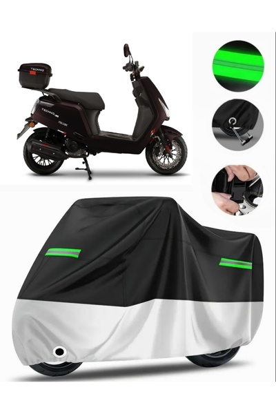 MotoEN حقيبة Falcon Techno 125 EFI الخلفية المتوافقة مع القماش المشمع للدراجا...