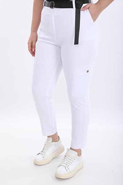 EXİTLİNE Women's Belted Side Pocket Trousers