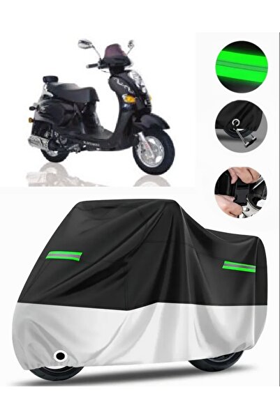 MotoEN Kanuni Classic 125 حقيبة خلفية متوافقة مع القماش المشمع الممتاز للدراج...