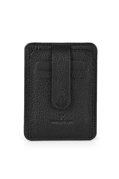 Daniel Klein Dkl5121-1 Men's Black Wallet & Card Holder Made of Real Leather