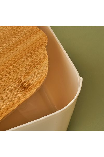 Bella Maison Breed 2in1 Bread Box with Cutting Board Cream (33X18,5X12 cm)