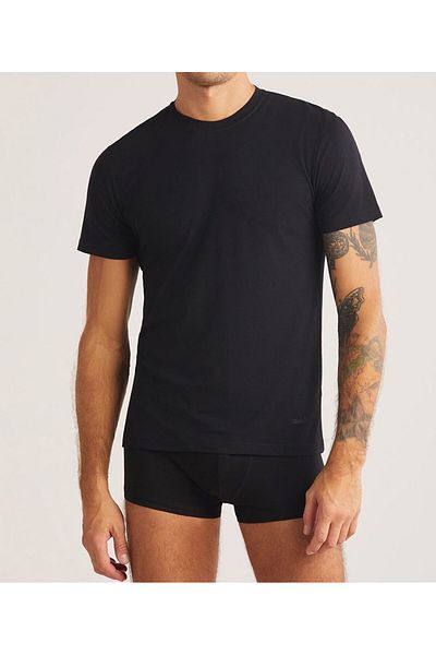 Kom Men's 4 Pack Cotton & Modal Crew Neck T-Shirt Set Lk.01.09.Ll.029