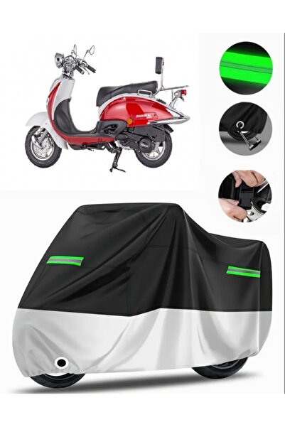 MotoEN Mondial 135 Uag Tail Bag Compatible Premium Motorcycle Tarpaulin (Lock...