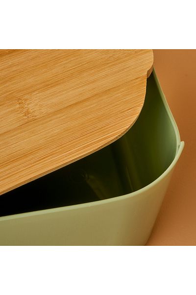 Bella Maison Breed 2in1 Bread Box with Cutting Board Green (33X18,5X12 cm)