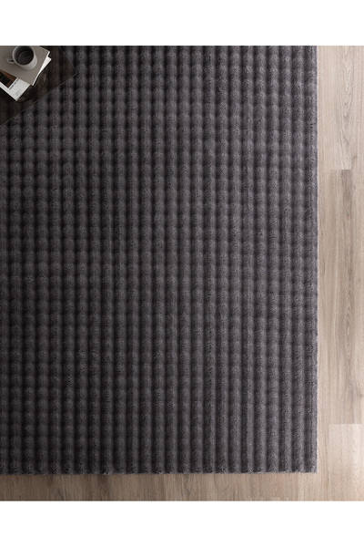 Madame Coco Vivre Bubble Halı - Antrasit - 160x230 cm
