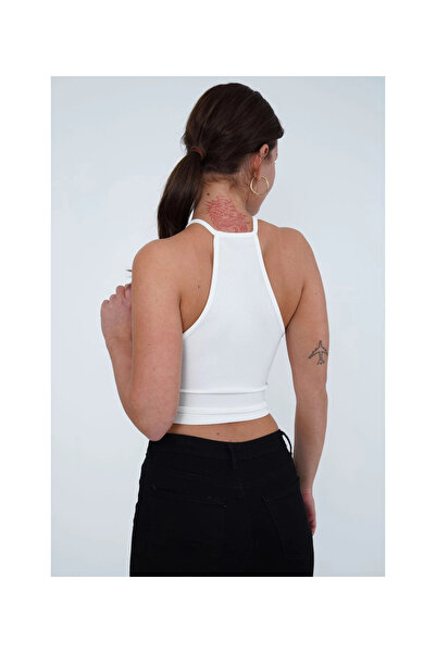 Cotton Mood 23254137 Camisole Strap Double Breasted Sleeveless Blouse White