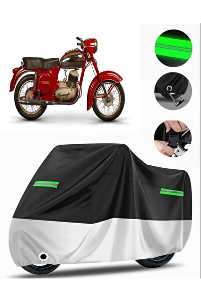 MotoEN Jawa 250 Ceylan حقيبة خلفية متوافقة مع القماش المشمع الممتاز للدراجات ...
