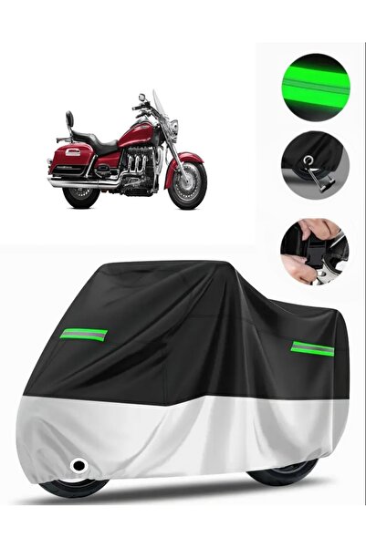 MotoEN Triumph Rocket 3 Touring Compatible Motorcycle Tarpaulin Premium (Lock...