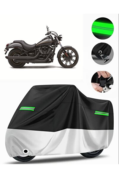 MotoEN Kawasaki VN 900 حقيبة خلفية خاصة مخصصة متوافقة مع القماش المشمع للدراج...