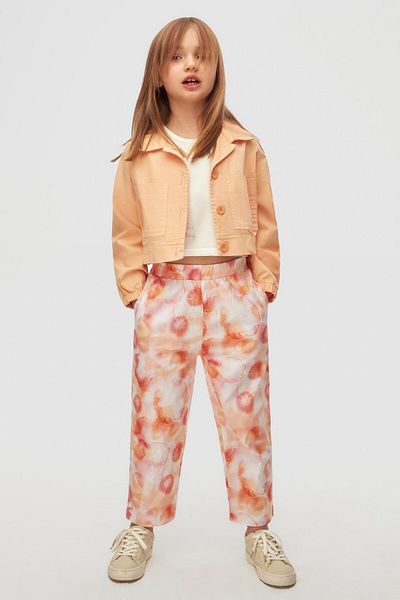 nk kids Комплект от 3 части за момичета Georgia Carnelian за 4-8 години - цвят сьомга