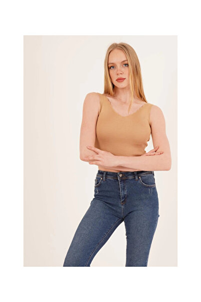 Cotton Mood 23256336 Knitwear Ladder Collar Athlete CAMEL