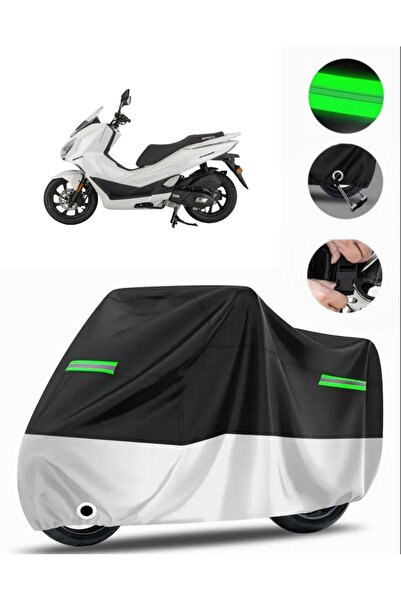 MotoEN Mondial 125 Strada Arka Çanta Uyumlu Premium Motosiklet Brandası(Kilit...