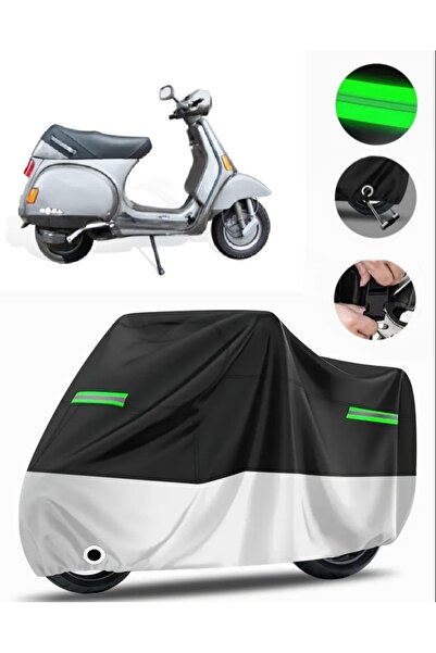 MotoEN حقيبة Vespa Cosa 200 الخلفية المتوافقة مع القماش المشمع الفاخر للدراجا...