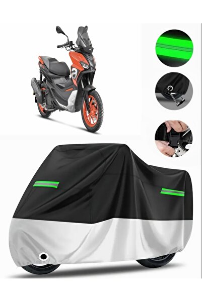 MotoEN Aprilia Sr Gt 125 Compatible Premium Motorcycle Tarpaulin (Lock Compat...