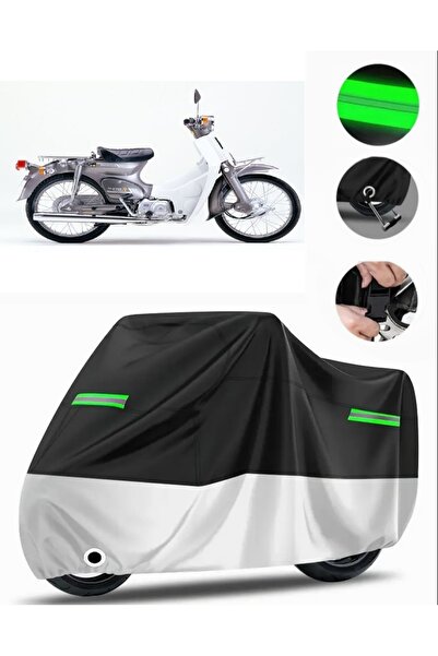 MotoEN غطاء خلفي متوافق مع Honda C70 Super Cub متوافق مع القماش المشمع للدراج...