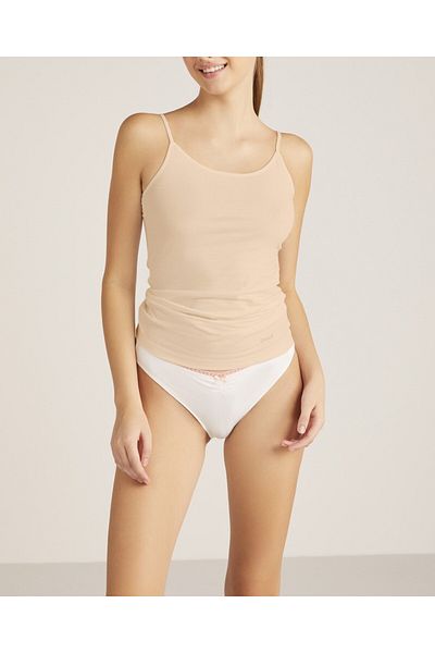 Kom Women's Cotton & Modal Rope Strap Tank Top Set Lk.01.09.Ll.032