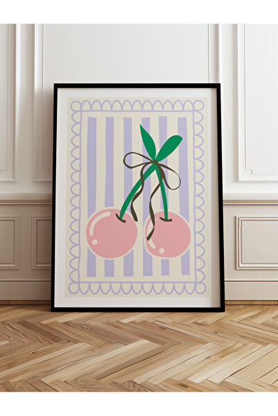 HOMEPACK Tekli Ahşap Çerçeveli Tablo Tek Parça Poster Tablo TK/914